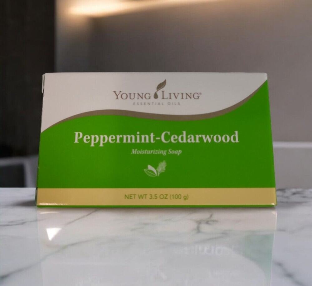 Young Living Essential Oil Peppermint Cedarwood Moisturizing Bar Soap New/Sealed